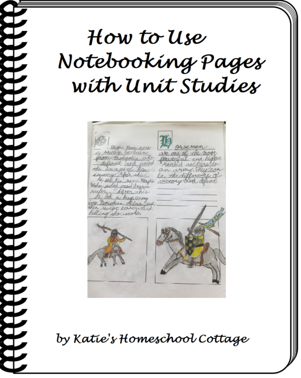 How to use Notebooking pages with unit studies free ebook