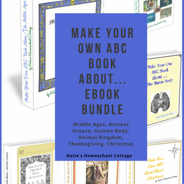 Make Your Own ABC Book Notebooking Pages Bundle Set #homeschool #homeschooling #notebooking #homeschoolwriting #narration #charlottemason #dictation #copywork