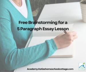 Free Brainstorming for a 5 Paragraph Essay Lesson