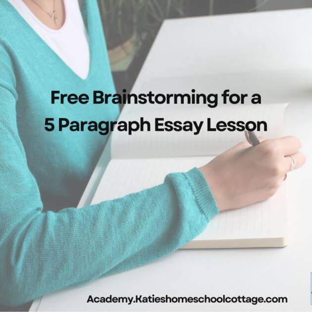 Free Brainstorming for a 5 Paragraph Essay Lesson