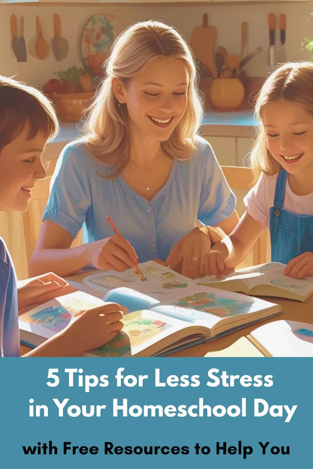 5 Tips for Less Stress in Your Homeschool Day